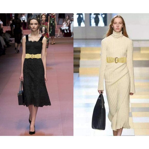 Pu Leather Elastic Wide Belt For Women Ladies Dress Stretch Thick Waist Belts🦊 - Picture 5 of 5